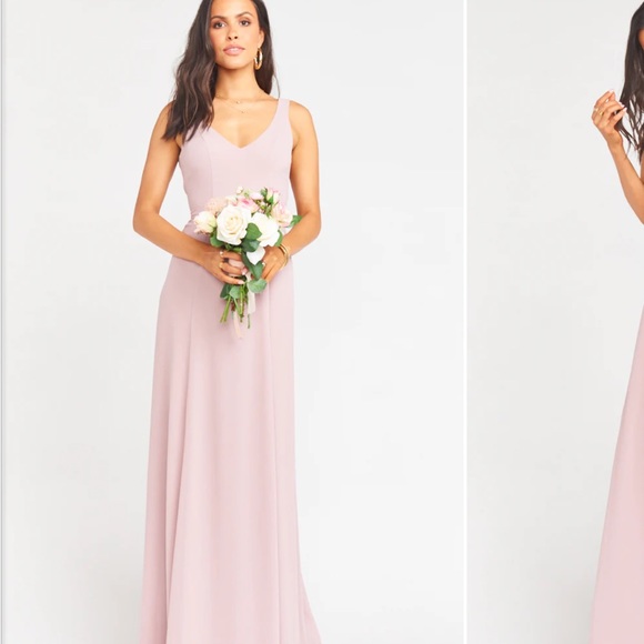 Show Me Your Mumu Jenn Maxi Dress ~ Neutral Mauve Chiffon - Picture 9 of 10